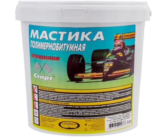 Полимернобитумная мастика СТАРТ 3 л пэ 4607952901377 