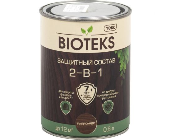 Биоантисептик Текс классик универсал палисандр 0,8 л. защ. состав 2 в 1 48645 
