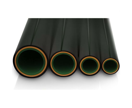 Труба Blue Ocean полипропиленовая со стекловолокном pn20/sdr7,4 - 25x3,5 UV-pro с защитой от ультрафиолета черная PPR-Fiber-G-HW(Bk)-25 