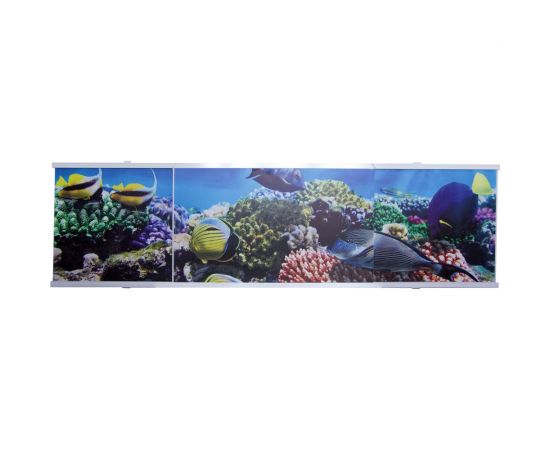 Экран под ванну Лидер Аквариум из ПВХ панелей на пластиковом каркасе 150 см 