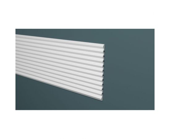 Панель стеновая Decor-Dizayn ""Грани"" ударопрочная, влагостойкая, под покраску 240x13x3000 мм DD912 (3m) 