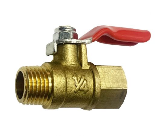 Шаровой кран ARMA резьба внутренняя - наружная 1/4 BV-02 