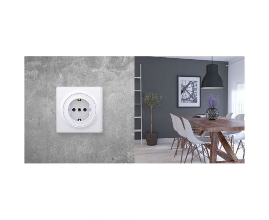 Розетка с заземлением OneKeyElectro, защитные шторки, винтовые контакты 1E10101300 2172764 – изображение 4