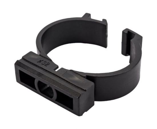 Держатель с фиксатором для труб Greenel D32 мм, черный, 40 шт. GE50183-05 – изображение 3