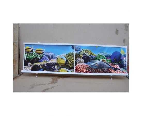 Экран под ванну Лидер Аквариум из ПВХ панелей на пластиковом каркасе 150 см – изображение 3