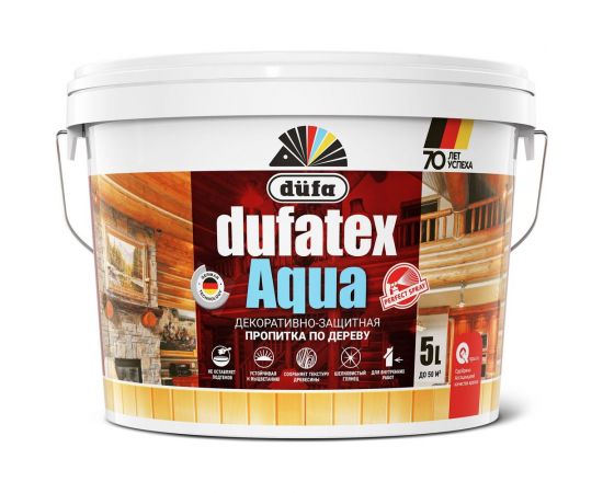 Пропитка Dufa TEX-AQUA бесцветный, 5 л Н000 Н0000003846 – изображение 4
