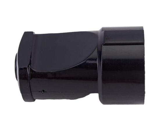 Кабельная разборная прямая розетка АБК-СИЛА без заземляющего контакта 10А 220В черная 2902002 – изображение 4