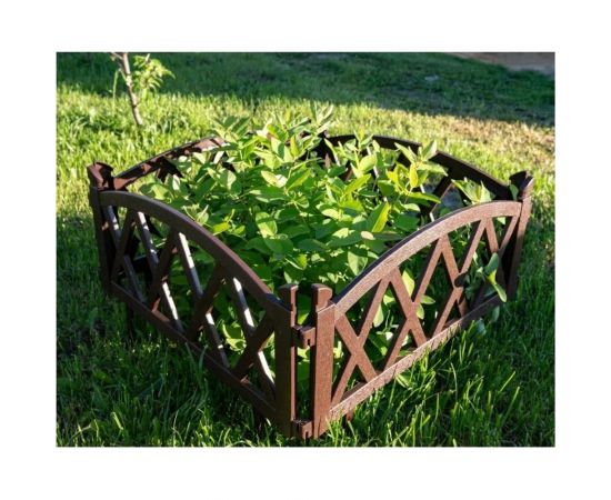Садовое ограждение МАСТЕРСАД Арка коричневое АРК-корич – изображение 3