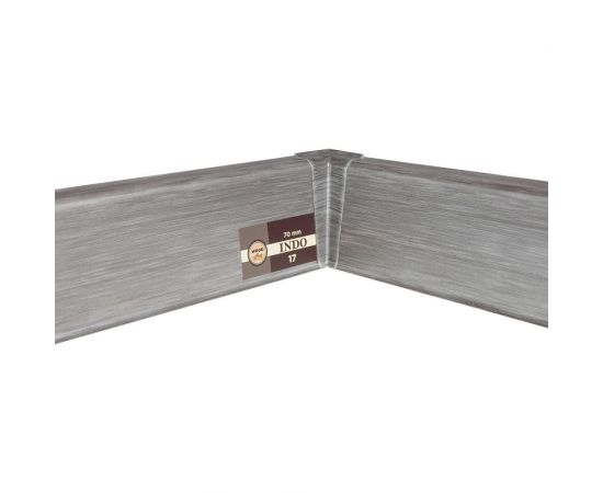 Плинтус Arbiton Indo 17 Алюминий, 2500x70x26 мм 61606 – изображение 2