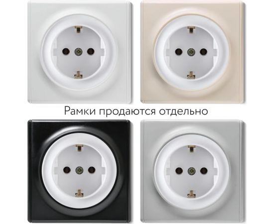 Розетка с заземлением OneKeyElectro, защитные шторки, винтовые контакты 1E10101300 2172764 – изображение 3