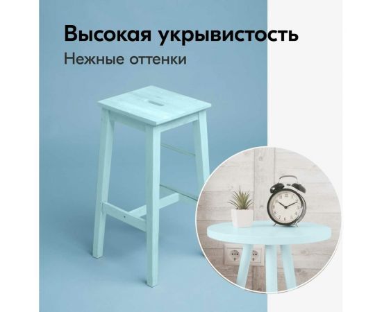 Аэрозольная краска в баллончике KUDO быстросохнущая акриловая универсальная пастельная голубая KU-A102 – изображение 5