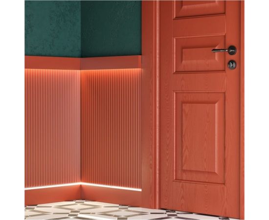 Панель стеновая Decor-Dizayn ""Грани"" ударопрочная, влагостойкая, под покраску 240x13x3000 мм DD912 (3m) – изображение 3