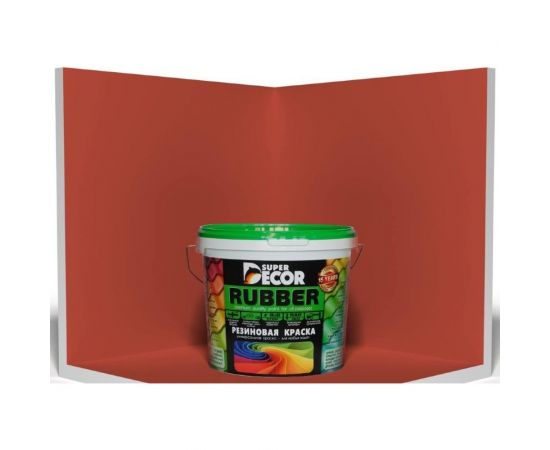 Резиновая краска SUPER DECOR №18 Кирпич, 3 кг 4630024701490 – изображение 3