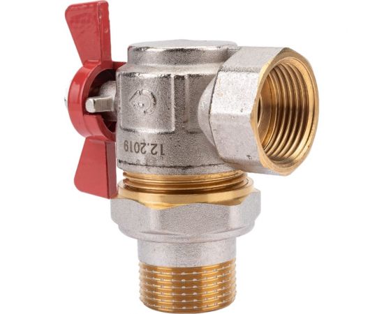 Шаровой угловой кран AV Engineering 1 нар-вн бабочка AVE094001E – изображение 4