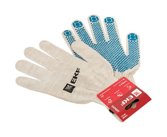Рабочие перчатки EKF ТОЧКА II с ПВХ-покрытием, 10 класс, 10 размер Expert EKF pe13ct-10-pro – изображение 5