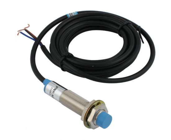 Индуктивный неэкранированный датчик INNOCONT, M12x1, L=61 мм, зона срабатывания 4 мм, -25 +60 С, 12…24 VDC, IP65, выход: PNP NO, макс. ток 200 мА, кабель 2 м SL-12P4C – изображение 3