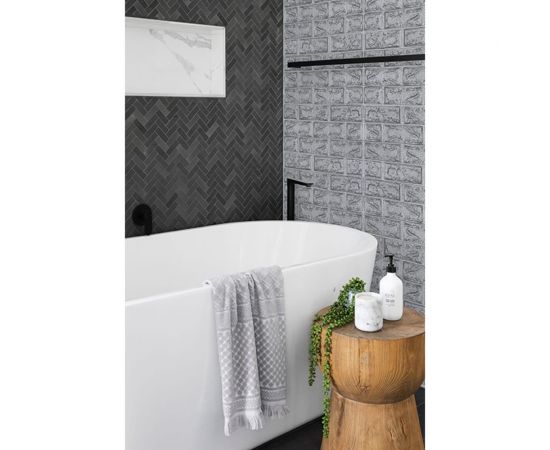 Самоклеящиеся 3D панели Центурион 500x550x3 мм Кирпич стальной 83409 – изображение 9