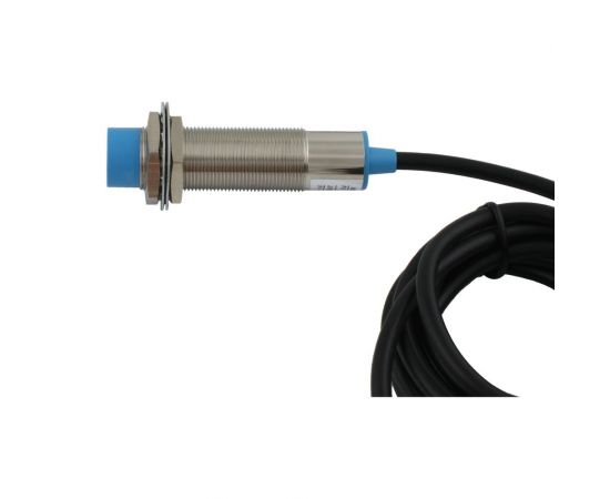 Индуктивный неэкранированный датчик INNOCONT, M12x1, L=61 мм, зона срабатывания 4 мм, -25 +60 С, 12…24 VDC, IP65, выход: PNP NO, макс. ток 200 мА, кабель 2 м SL-12P4C – изображение 2