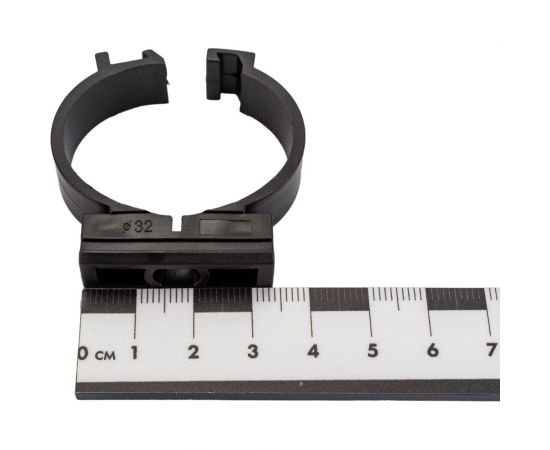 Держатель с фиксатором для труб Greenel D32 мм, черный, 40 шт. GE50183-05 – изображение 4