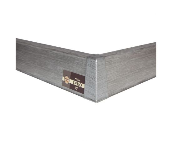 Плинтус Arbiton Indo 17 Алюминий, 2500x70x26 мм 61606 – изображение 4