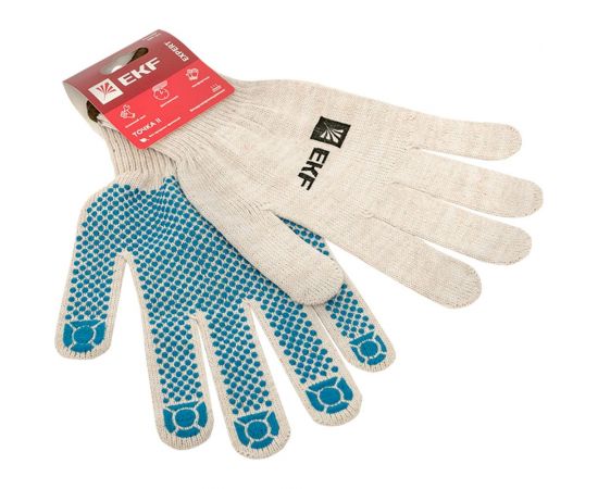 Рабочие перчатки EKF ТОЧКА II с ПВХ-покрытием, 10 класс, 10 размер Expert EKF pe13ct-10-pro – изображение 4