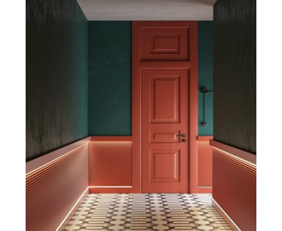 Панель стеновая Decor-Dizayn ""Грани"" ударопрочная, влагостойкая, под покраску 240x13x3000 мм DD912 (3m) – изображение 2