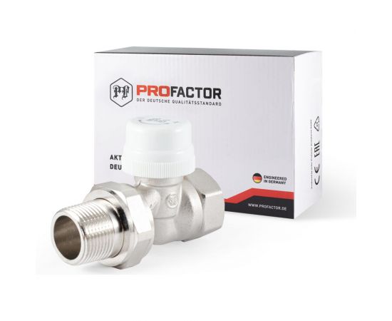 Термостатический клапан радиатора PROFACTOR прямой, 3/4 PF RVT 381 – изображение 5