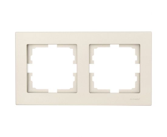 2-ая горизонтальная рамка Lezard VESNA без вставки, титан 742-3700-147 