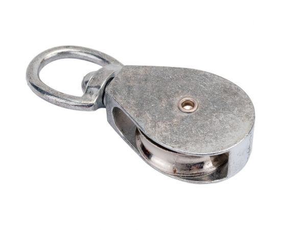 Блок для троса Невский Крепеж одинарный, цинк, металлический шкив, 40 мм, 1 шт. 826077 