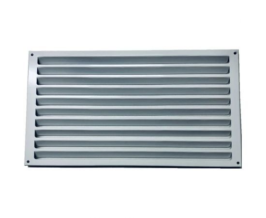 Решетка жалюзийная накладная из листовой оцинкованной стали с внутренними жалюзи 330x180 мм ООО Вентмаркет RG033001 