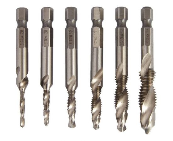 Набор метчиков WOLFSTAR М3-М10 Р6М5 комбинированных ta00278 