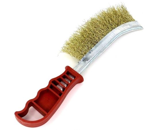 Универсальная ручная щетка EuroBrush 230x130, ворс гофрированная латунированная сталь 0,30 13-011 EB-XBS1L 