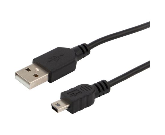 Кабель REXANT USB mini USB длинный штекер 1М черный 18-4402 