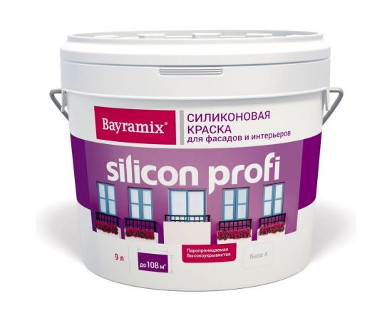 Вододисперсионная краска BAYRAMIX Silicon Profi 13 кг / 9 л BSP-130/090 