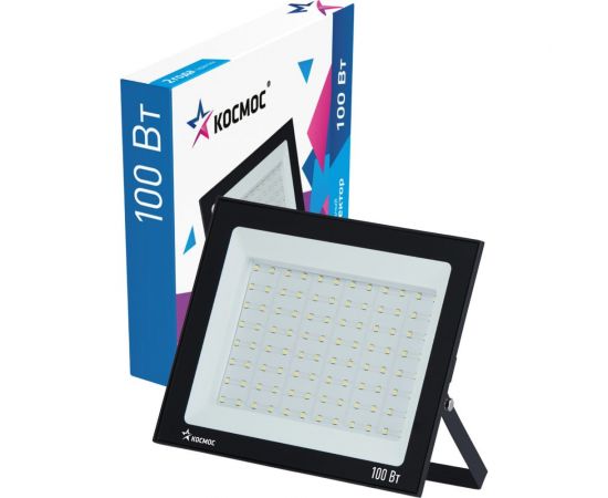 Светодиодный прожектор КОСМОС 100Вт, 8000Лм, IP65, 6500K Sup 468994 K_PR5_LED_100 