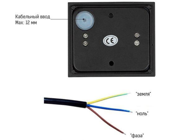 Настенный светильник MAKSBRIGHT вверх/вниз, 6Вт, 620лм, IP65, черный, 100х100х100мм MB-EX-CUBE – изображение 9