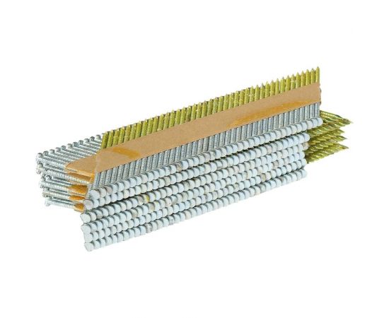 Реечный гвоздь Пневмопарк оцинкованный, 2,8х60 мм, ершённый, на бумаге МР-652145 – изображение 2