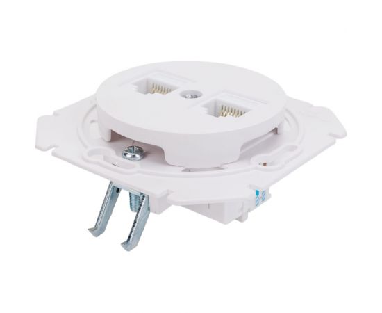 Механизм компьютерной розетки Bylectrica 2-местная, категория 5е, скрытая установка, серия ПРОВАНС, белый РК216-6312 – изображение 3