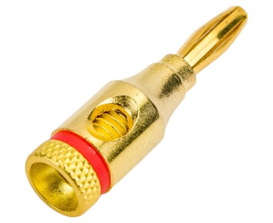 Разъем BANANA штекер Pro Legend металл на кабель диаметром до 10.0мм, Gold, PL2236 – изображение 2