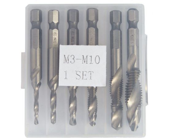 Набор метчиков WOLFSTAR М3-М10 Р6М5 комбинированных ta00278 – изображение 2