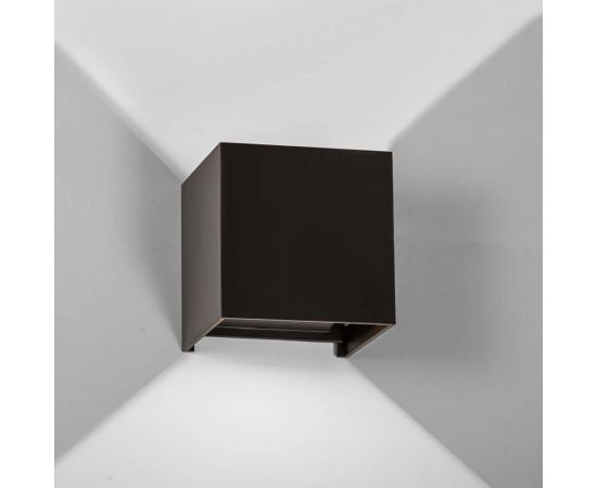 Настенный светильник MAKSBRIGHT вверх/вниз, 6Вт, 620лм, IP65, черный, 100х100х100мм MB-EX-CUBE – изображение 6