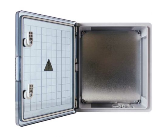 Пластиковый корпус с монтажной панелью KRZMI ЩМПпл прозрачная дверь 450x300x160 IP65 4651117991369 – изображение 3