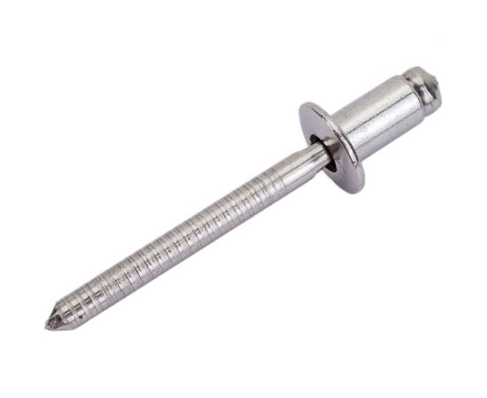 Вытяжная нержавеющая заклепка со стандартным бортиком KREPFIELD 5x8 мм, ART 9052, А2, 50 шт. 9052ЗАКЛЕПКА5Х8А2-50 – изображение 2