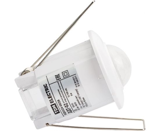 Датчик движения TDM ДДТ-02 40мм, 800Вт, 10-900с, 6м, 3+лк, 120 сбоку+360 сверху градусов, IP20 SQ0324-0026 – изображение 5