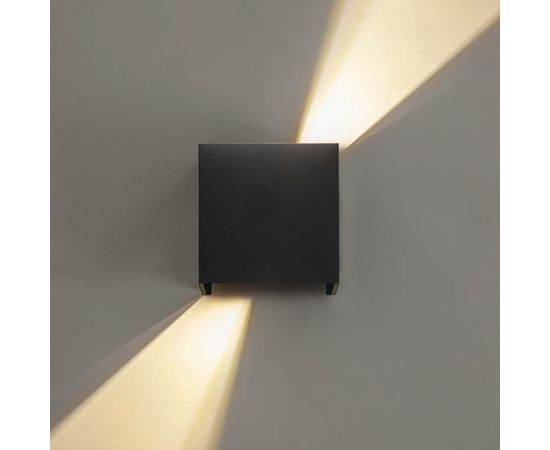 Настенный светильник MAKSBRIGHT вверх/вниз, 6Вт, 620лм, IP65, черный, 100х100х100мм MB-EX-CUBE – изображение 8