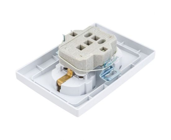 Двойная розетка Intro Plano с заземлением 2x2P+E Schuko, 16А-250В, IP20, СУ, белый Б0053915 – изображение 2