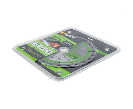 Пильный диск по дереву 210x1.4/2.2x30/25.4/20/16 мм, 24Т, черновая обработка GRAFF 21221024 – изображение 3