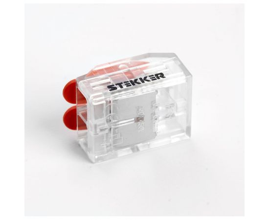 Универсальная компактная 2-проводная клемма STEKKER 0,5-6 мм2, LD221-612, 39863 – изображение 2