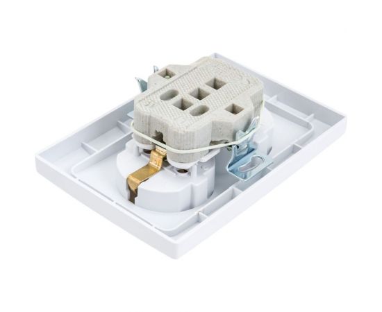 Двойная розетка Intro Plano с заземлением 2x2P+E Schuko, 16А-250В, IP20, СУ, белый Б0053915 – изображение 5