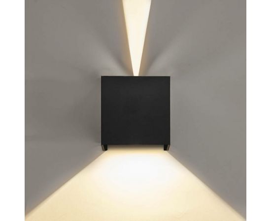 Настенный светильник MAKSBRIGHT вверх/вниз, 6Вт, 620лм, IP65, черный, 100х100х100мм MB-EX-CUBE – изображение 13